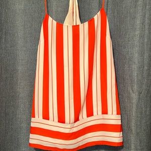 Orange and white stripe size 4 Banana Republic